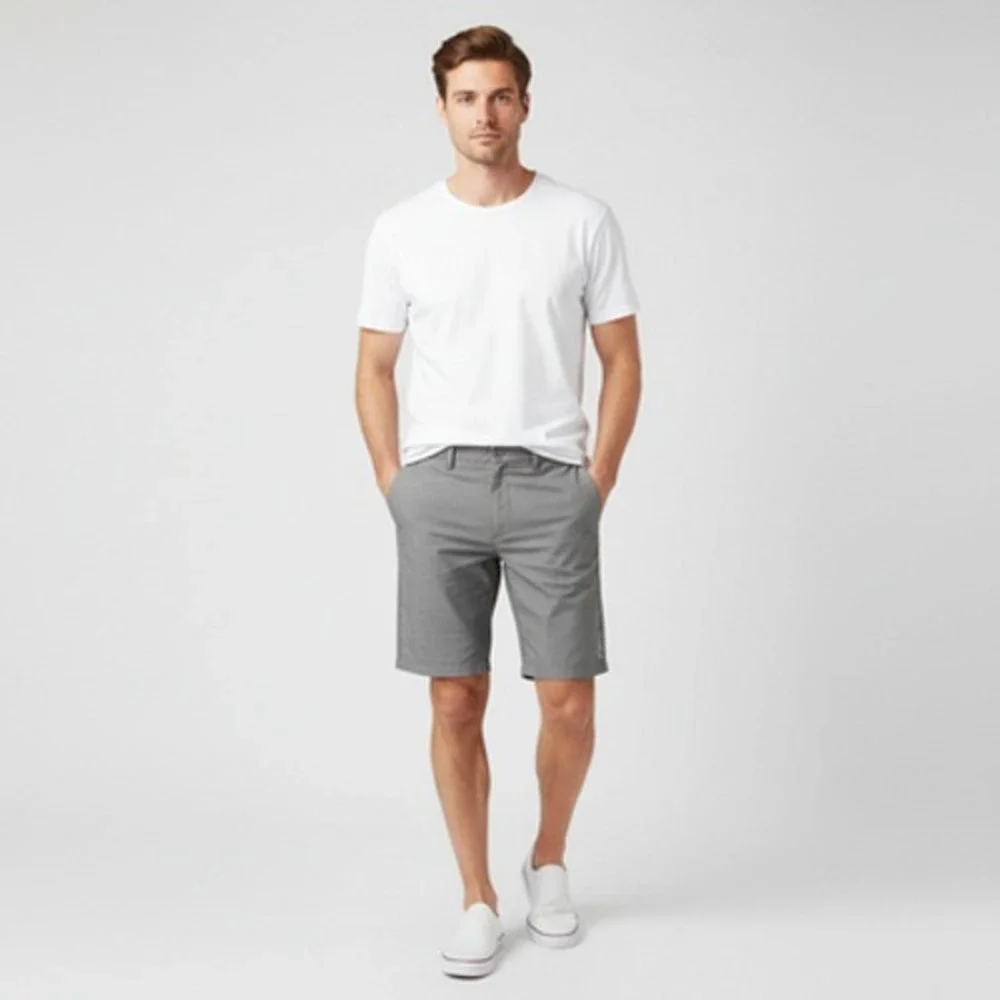 O'Neill Shorts Men Size 34 Gray Regular Fit Breathable Polyester Viscose
